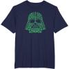 imageStar Wars Darth Vader Green Shamrocks St Patricks Day TShirtNavy Blue