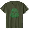 imageStar Wars Darth Vader Green Shamrocks St Patricks Day TShirtOlive Green