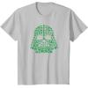 imageStar Wars Darth Vader Green Shamrocks St Patricks Day TShirtSilver Grey