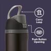 imageStar Wars FreeSip Insulated Stainless Steel Water Bottle with Straw for Sports and Travel BPAFree Sports Water Bottle 24 oz Boba FestBlack Panther