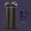 imageStar Wars FreeSip Insulated Stainless Steel Water Bottle with Straw for Sports and Travel BPAFree Sports Water Bottle 24 oz Boba FestBlack Panther