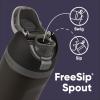 imageStar Wars FreeSip Insulated Stainless Steel Water Bottle with Straw for Sports and Travel BPAFree Sports Water Bottle 24 oz Boba FestBlack Panther