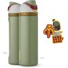 imageStar Wars FreeSip Insulated Stainless Steel Water Bottle with Straw for Sports and Travel BPAFree Sports Water Bottle 24 oz Boba FestBoba Fett