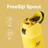 imageStar Wars FreeSip Insulated Stainless Steel Water Bottle with Straw for Sports and Travel BPAFree Sports Water Bottle 24 oz Boba FestHufflepuff