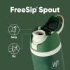 imageStar Wars FreeSip Insulated Stainless Steel Water Bottle with Straw for Sports and Travel BPAFree Sports Water Bottle 24 oz Boba FestSlytherin