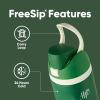 imageStar Wars FreeSip Insulated Stainless Steel Water Bottle with Straw for Sports and Travel BPAFree Sports Water Bottle 24 oz Boba FestSlytherin