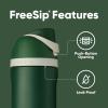 imageStar Wars FreeSip Insulated Stainless Steel Water Bottle with Straw for Sports and Travel BPAFree Sports Water Bottle 24 oz Boba FestSlytherin