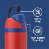 imageStar Wars FreeSip Insulated Stainless Steel Water Bottle with Straw for Sports and Travel BPAFree Sports Water Bottle 24 oz Boba FestSpiderman