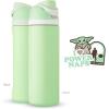 imageStar Wars FreeSip Insulated Stainless Steel Water Bottle with Straw for Sports and Travel BPAFree Sports Water Bottle 24 oz Boba FestStronger Than You Think