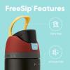 imageStar Wars FreeSip Insulated Stainless Steel Water Bottle with Straw for Sports and Travel BPAFree Sports Water Bottle 24 oz Boba FestThor