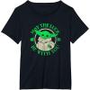 imageStar Wars St Patricks Day Grogu May The Luck Be With You TShirtBlack