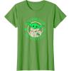 imageStar Wars St Patricks Day Grogu May The Luck Be With You TShirtGrass Green