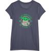 imageStar Wars St Patricks Day Grogu May The Luck Be With You TShirtHeather Blue