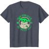 imageStar Wars St Patricks Day Grogu May The Luck Be With You TShirtHeather Blue