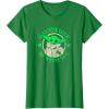 imageStar Wars St Patricks Day Grogu May The Luck Be With You TShirtKelly Green
