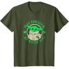 imageStar Wars St Patricks Day Grogu May The Luck Be With You TShirtOlive Green