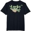 imageStar Wars The Mandalorian St Patricks The Child Lucky One TShirtBlack