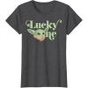 imageStar Wars The Mandalorian St Patricks The Child Lucky One TShirtDark Heather Grey