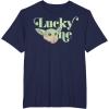 imageStar Wars The Mandalorian St Patricks The Child Lucky One TShirtNavy Blue