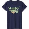 imageStar Wars The Mandalorian St Patricks The Child Lucky One TShirtNavy Blue