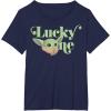 imageStar Wars The Mandalorian St Patricks The Child Lucky One TShirtNavy Blue