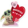 imageDisney Star Wars Baby Yoda Shelf Sitter Decor  Chunky Wood Block Cutout for Kids Bedroom Play Room or OfficeRed