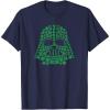 imageStar Wars Darth Vader Green Shamrocks St Patricks Day TShirtNavy Blue