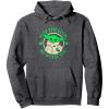 imageStar Wars St Patricks Day Grogu May The Luck Be With You Pullover HoodieDark Heather Grey