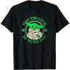 imageStar Wars St Patricks Day Grogu May The Luck Be With You TShirtBlack