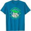 imageStar Wars St Patricks Day Grogu May The Luck Be With You TShirtSapphire Blue