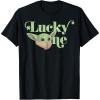 imageStar Wars The Mandalorian St Patricks The Child Lucky One TShirtBlack