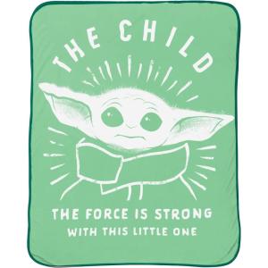 imageJay Franco Star Wars The Mandalorian The Force is Strong Throw  Measures 46 x 60 inches Kids Bedding Features The Child Baby Yoda Grogu  Fade Resistant Super Soft Fleece