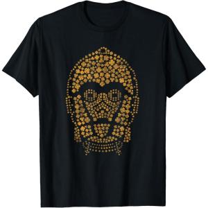 imageNEW Star Wars St Patricks Day Clover Fill Droid C3PO TShirtBlack