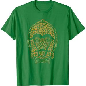 imageNEW Star Wars St Patricks Day Clover Fill Droid C3PO TShirtKelly Green