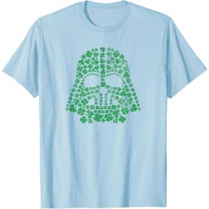 imageStar Wars Darth Vader Green Shamrocks St Patricks Day TShirtBaby Blue