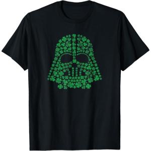 imageStar Wars Darth Vader Green Shamrocks St Patricks Day TShirtBlack