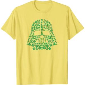 imageStar Wars Darth Vader Green Shamrocks St Patricks Day TShirtLemon Yellow