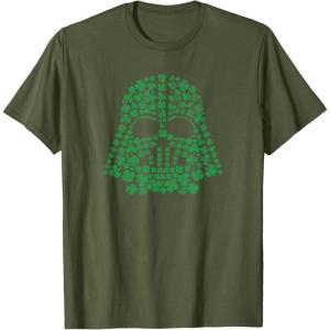 imageStar Wars Darth Vader Green Shamrocks St Patricks Day TShirtOlive Green