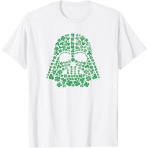 imageStar Wars Darth Vader Green Shamrocks St Patricks Day TShirtWhite