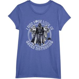 imageStar Wars Darth Vader Lack Green St Patricks Day Disney TShirtBright Blue Heather