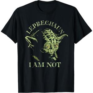 imageStar Wars Yoda Leprechaun I Am Not St Patricks Day TShirtBlack