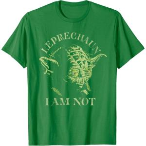imageStar Wars Yoda Leprechaun I Am Not St Patricks Day TShirtKelly Green