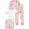 imageAmazon Essentials Disney  Marvel  Star Wars Babies Toddlers and Girls Pajama Set 4Piece Previously Spotted ZebraDalmatians Snooze