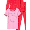 imageAmazon Essentials Disney  Marvel  Star Wars Babies Toddlers and Girls Pajama Set 4Piece Previously Spotted ZebraMickey Holiday