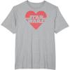 imageStar Wars  Heart Logo TShirtHeather Grey