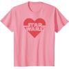 imageStar Wars  Heart Logo TShirtPink