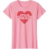 imageStar Wars  Heart Logo TShirtPink