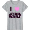 imageStar Wars Classic I HEART Fanatic True Love Graphic TShirt TShirtHeather Grey