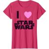 imageStar Wars Classic I HEART Fanatic True Love Graphic TShirt TShirtRed Heather