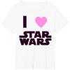 imageStar Wars Classic I HEART Fanatic True Love Graphic TShirt TShirtWhite